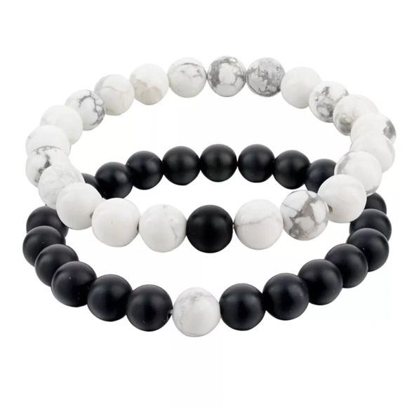 His & Hers Couples Bracelet Stone SET Best Friends - Picture 8 of 8